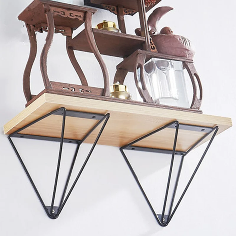 

2pcs Wall Mounted bracket Table support shelf bracket 90 degree Iron crafts Hardware furniture Accessories