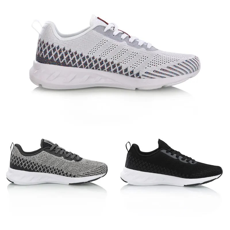 Женские кроссовки для бега Li Ning цветные с мягкой дышащей подкладкой фитнеса ARHN116