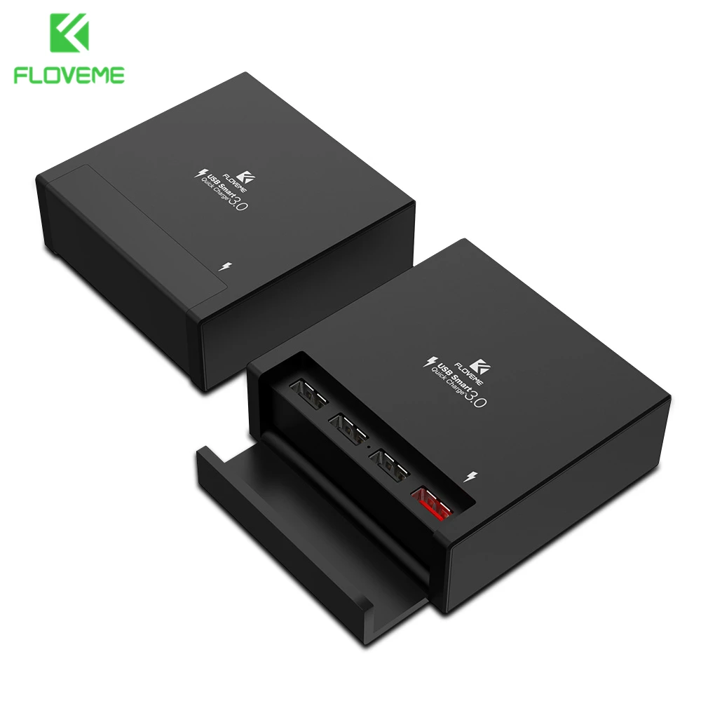 

FLOVEME Universal 40W Quick Charge 3.0 USB Charger For iPhone X 10 Ten 9-12V 1.5A Fast Charger For Phone Charging Charger USB