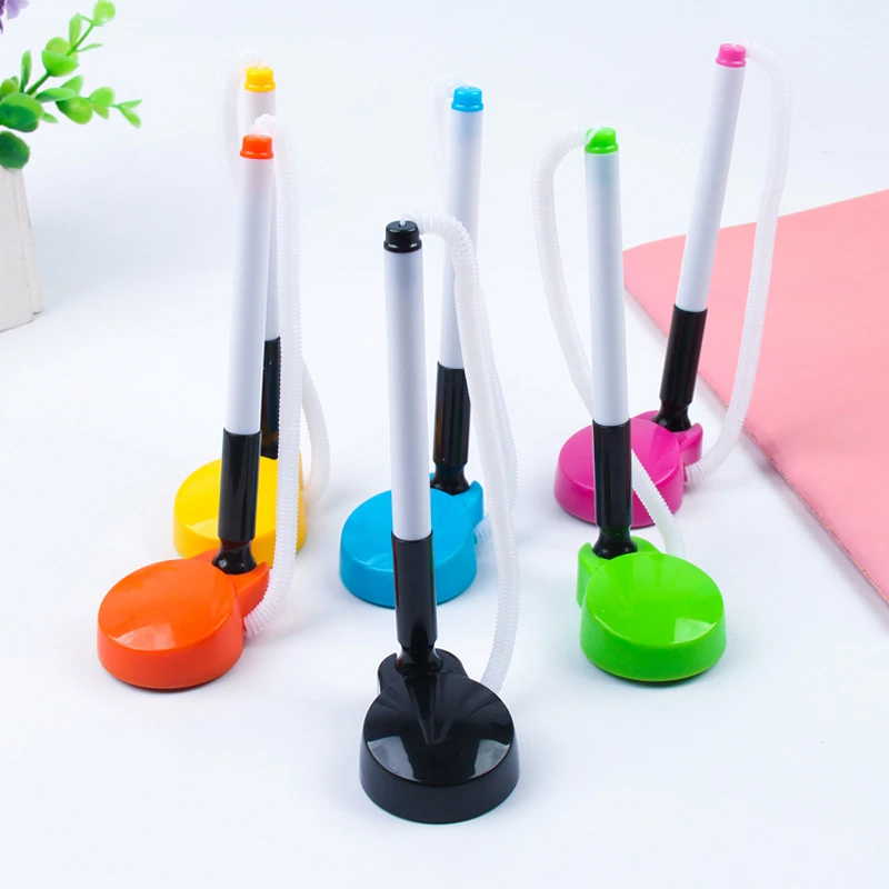 

DL ballpoint counter tabletop paste fixed rope bank Black Signature Pen Wholesale price office & school stationery small gift