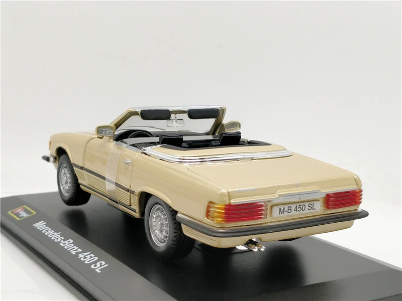 Bburago 1:32 Классическая Benz 450SL родстер 1977 сплав литой модельный автомобиль миниатюрный автомобиль