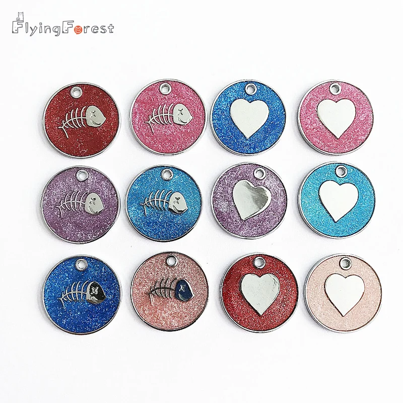 DIY Шарм брелок на сумку Цвет Cat Dog Tag отпечатки лап кулон металлические подвески