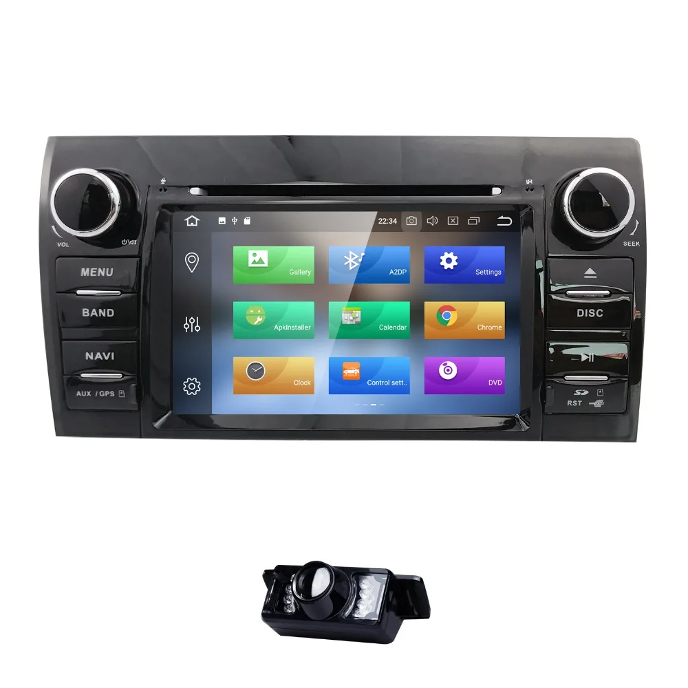 Clearance 2 Din Android 8.0 8Core Car DVD Player For Tundra Sequoia GPS Navigation Stereo Touch Screen 8Core 4GB+32GB Map+Cam 3