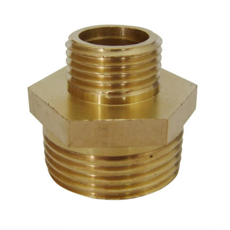 1" Male x 1/2" Male brass nipple connector hose copper adaptors pipe
