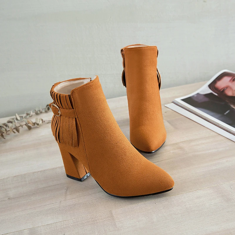 

Winter 2018 Woman Boots Women Shoes Ladies Thick Fur Ankle Boots Women High Heel Platform Rubber Shoes Snow Boots