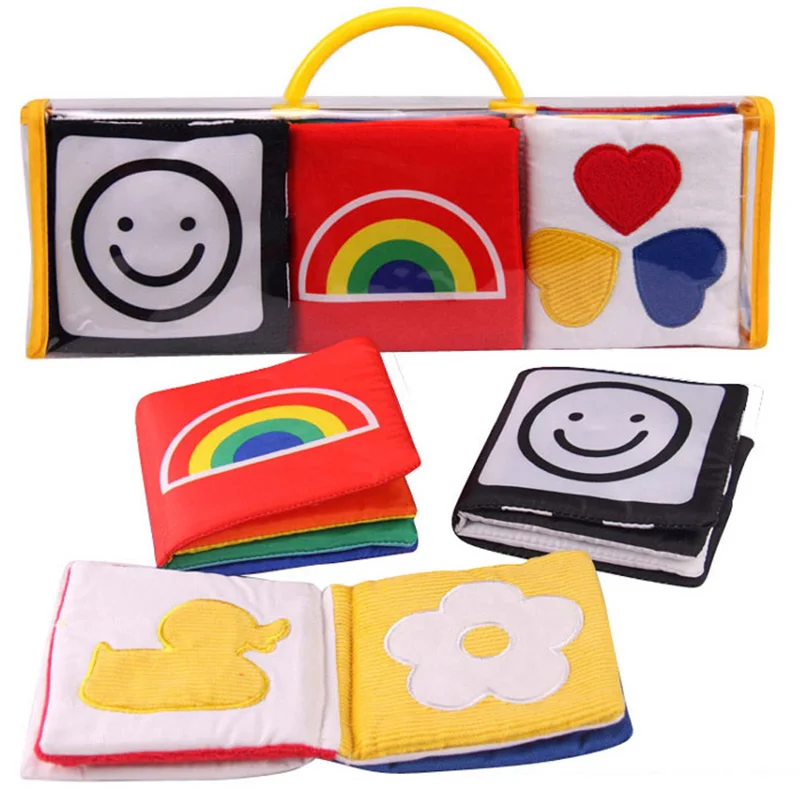 

Soft Baby Cloth Book of Bath Potty Infant Early cognitive Development Quiet Books Unfolding Activity Book