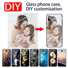DIY фото настроить чехол для телефона Coque huawei Y9 закаленное стекло крышка для huawei y9 p20 pro honor 10 lite honor 8x max
