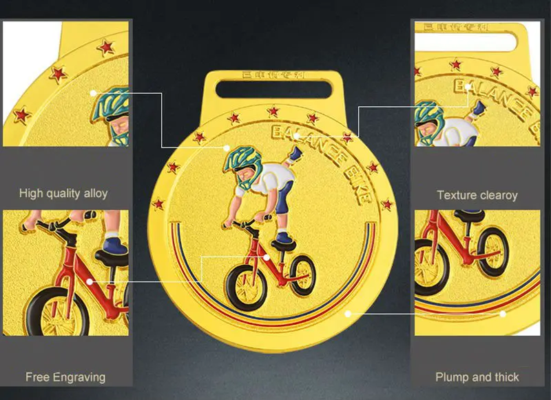 Высокое качество! Велосипед баланс автомобиля медаль за соревнования школы детский сад медаль памятная медаль, Бесплатная доставка