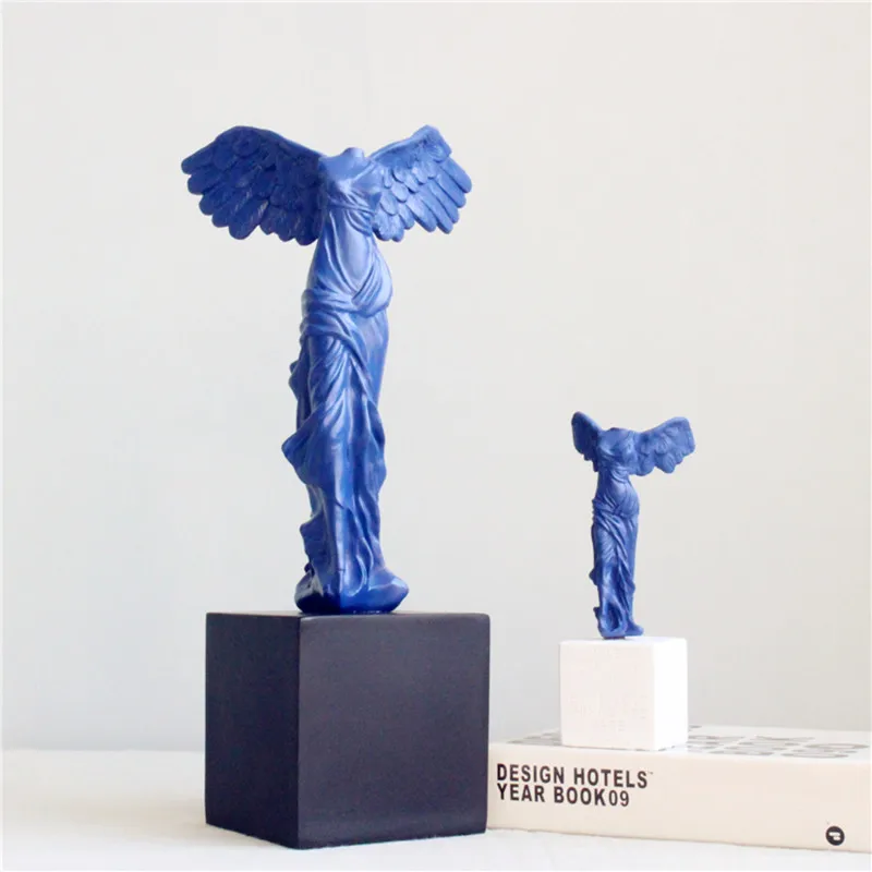 

European Victory Goddess Figure Sculpture Resin Craft Ornaments Home Decor Vintage Abstract Goddess Statue Wedding Gifts R74