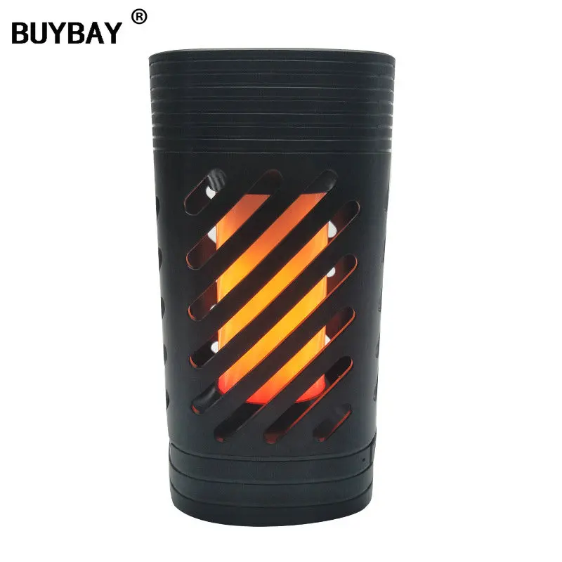 

BUYBAY Rechargeable LED Flame Lamp Bluetooth Speaker LED Flame Effect Stereo Atmosphere Light Bulb Dynamic Flicker Lamp Lights