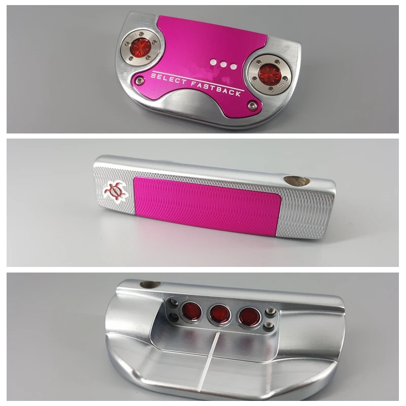 

2018 FASTBACK Plating Silver Pink Turtle Golf Putter Clubs Edition 33/34/35inch Grip Optional Colour With Head Cover