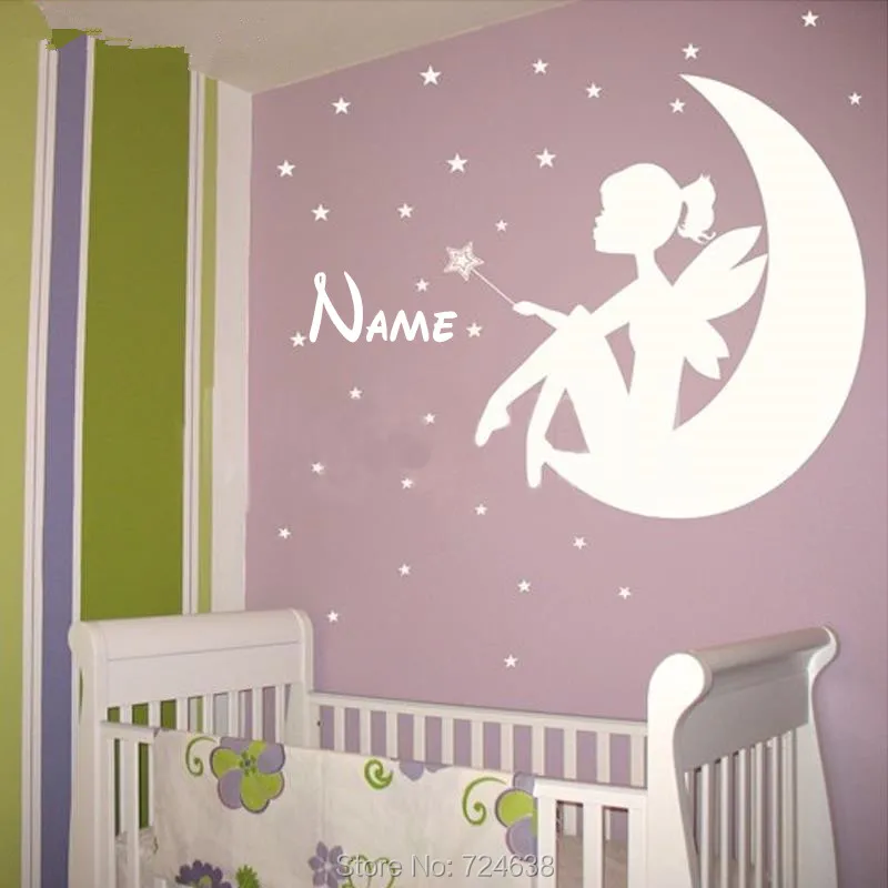 Fairy Wish Upon A Star Vinyl Nursery Decor Wall Art Sticker Saying Nursery Decor Wall Art Sticker Saying