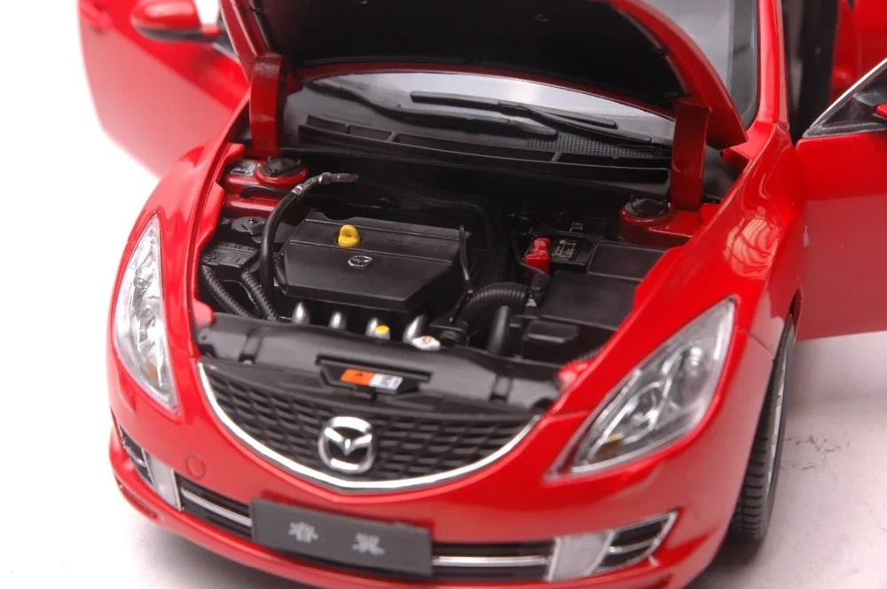 1:18 литая модель для Mazda 6 Ruiyi красный седан игрушечный автомобиль из сплава