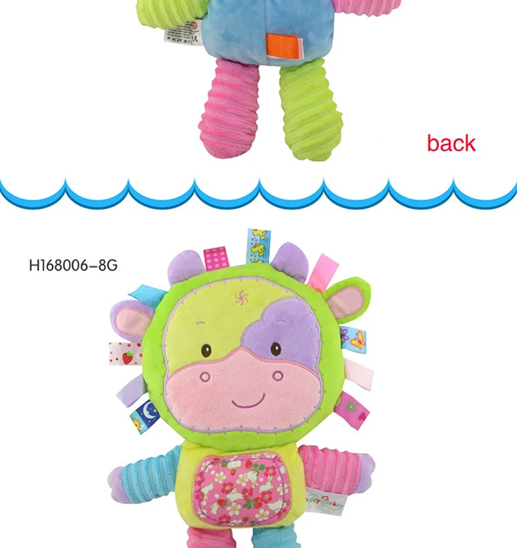 5 стилей детские игрушки погремушки успокаивающие куклы плюшевые игрушки, погремушки для младенцев животные колокольчики новорожденные животные Слон/обезьяна/Лев/Кролик