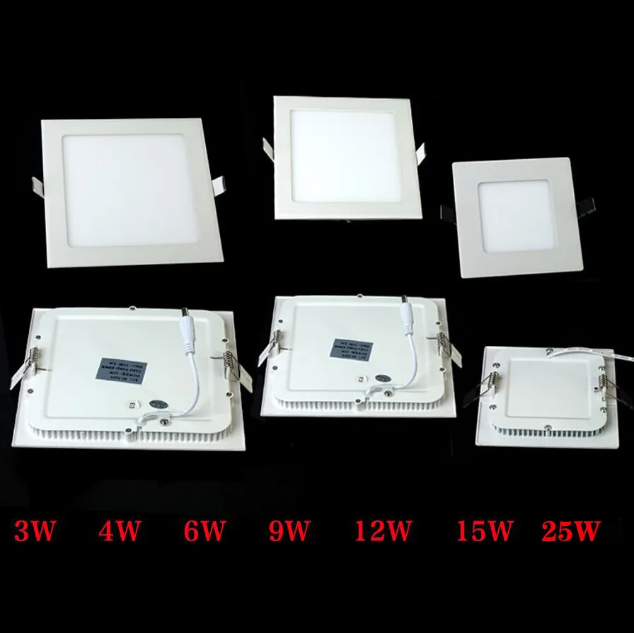 

Ultra thin design 25W LED ceiling recessed grid downlight / square panel light 225mm, free shipping
