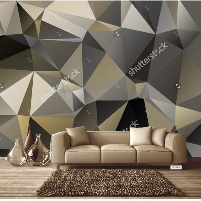 Aliexpress.com : Buy Modern wallpaper,Mosaic triangle,3D 