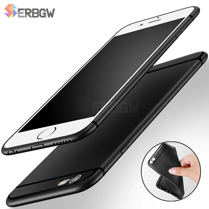 

Luxury Soft Back Matte Color Cases for iPhone 7 plus 8 6 6s X XS max XR 5 5s SE Case Shockproof TPU Silicone Back Cover Capa