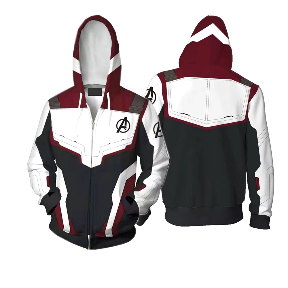 Avengers 4 Endgame Quantum Realm Cosplay Costume Hoodies Men Women Hooded Sweatshirt Sweater Zip Up Jacket Coats 3D Print S-5XL Avengers 4 Endgame Quantum Realm Cosplay Costume Hoodies Men Women Hooded Sweatshirt Sweater Zip Up Jacket Coats 3D Print S-5XL