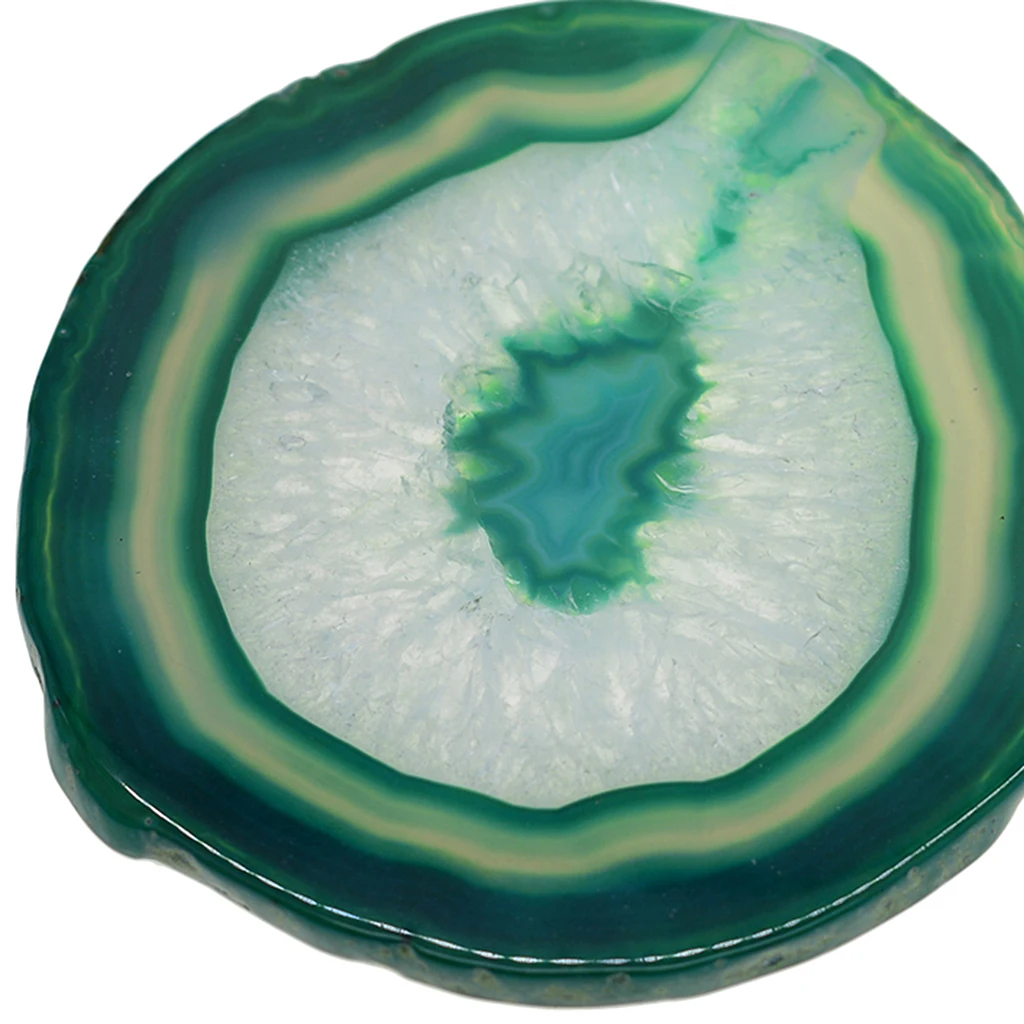 4 pieces Tea House Embellishments Agate Slices Irregular Crystal Quartz Stone For DIY Pendant Charms Mixed Colors 4#