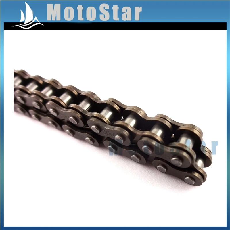 25H 158 Links Sprocket Chain With Spare Master Link For 47cc 49cc 2 Stroke Pocket Bike Dirt ATV Quad 4 Wheeler Mini Moto