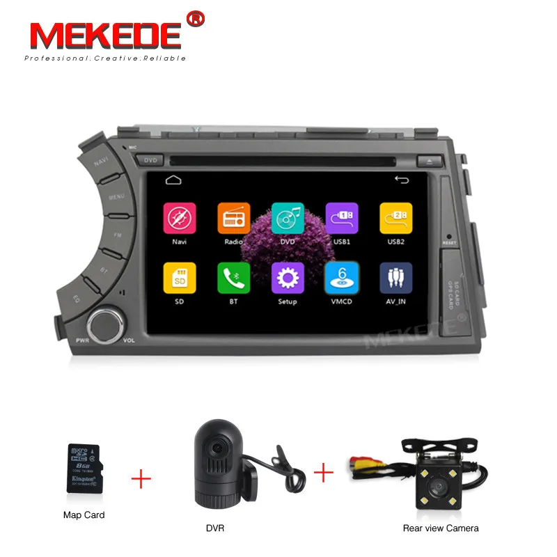 MEKEDE емкостный экран HD 2 din автомобильный DVD для ssangyong Actyon Kyron с автомобильным gps