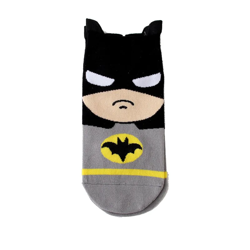 Детские носки с супергероями; короткие носки принцессы для девочек; Детские носки с Бэтменом; мужские хлопковые носки-башмачки «Капитан Америка» - Цвет: 4