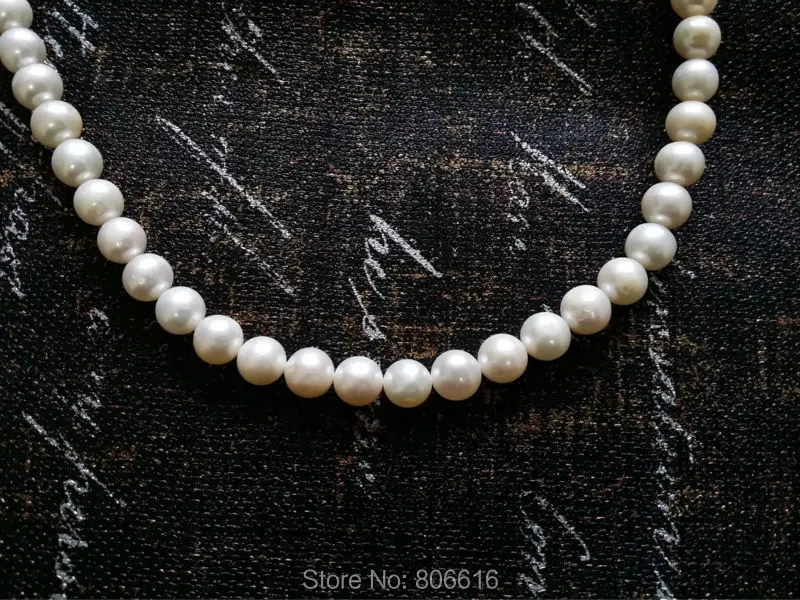 

AA+ 8MM 50Pcs/Strand Round White Natural Freshwater Pearl Jewelry Loose Beads