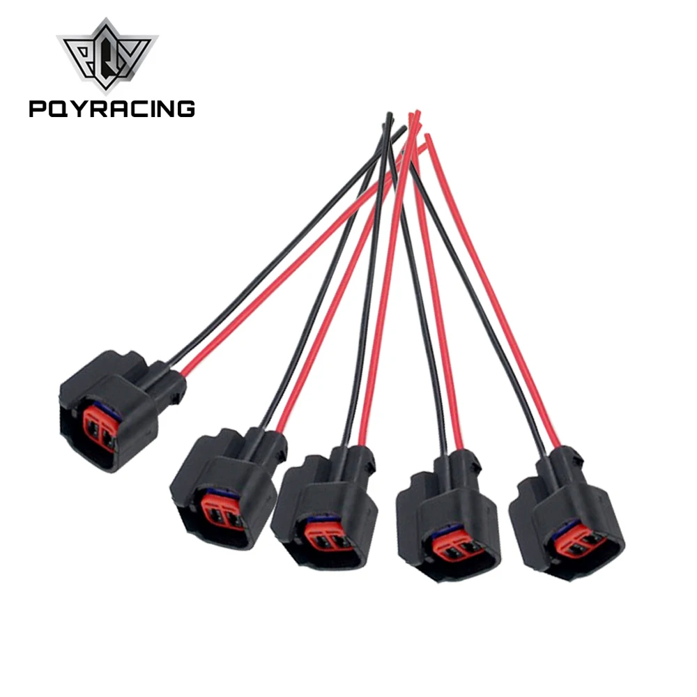 

5PCS/SET INJECTOR DYNAMICS EV6 Pigtail Clip Connector Fuel Injector Connectors For many cars EV6 Injector Plug PQY-FIC13