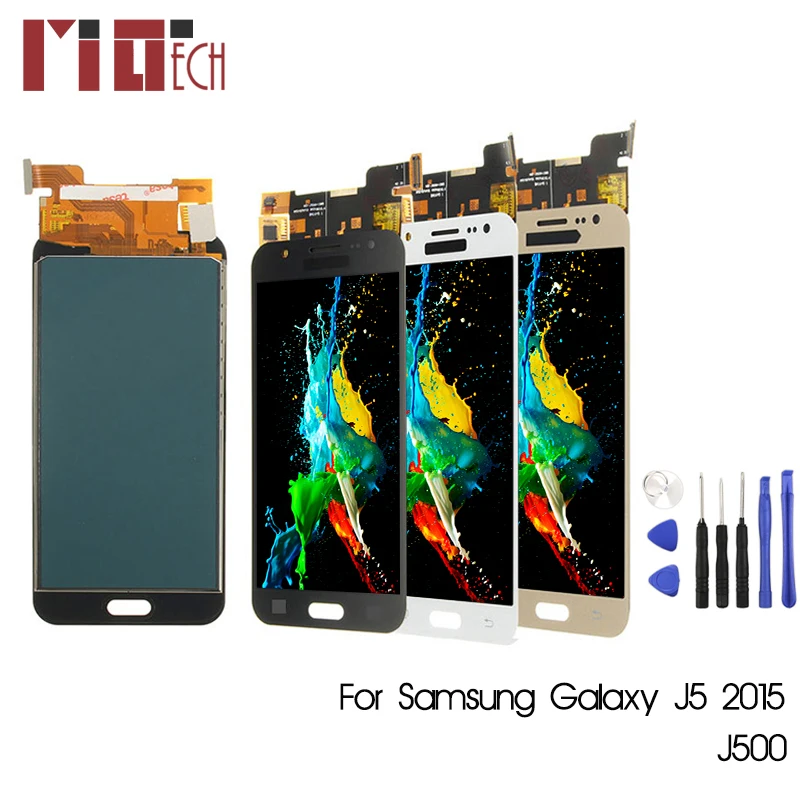 

For Samsung Galaxy J5 2015 J500 J500F J500FN J500H LCD Display Touch Screen Digitizer Black White Gold Adjustable Brightness