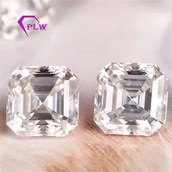 

Loose moissanite customized 2.25 carat 7.5*7,5 mm D color asscher cut test positive gem stone for bracelet ring chain earring