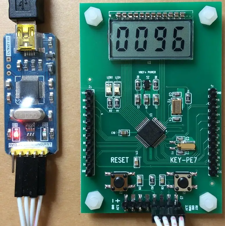 Для STM8L152 макетная плата, MLX90614 плата измерения температуры, MLX90614ESF-DCI инфракрасный датчмк температура