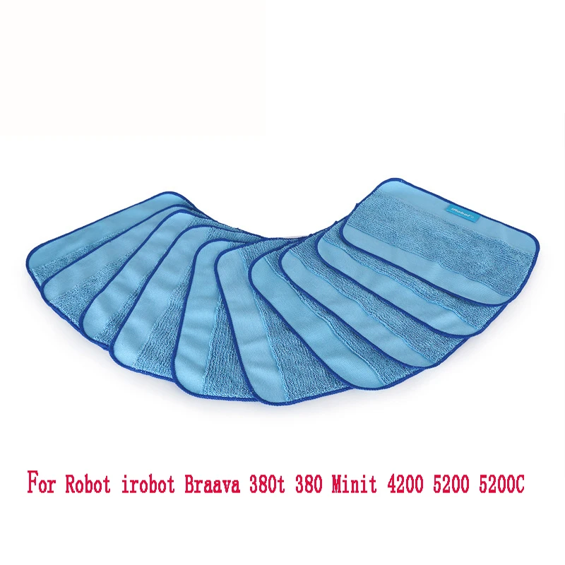 

Wet Microfiber Pro-Clean Mopping Cloths for Braava Floor Mopping Robot irobot Braava 380t 380 Minit 4200 5200 5200C part