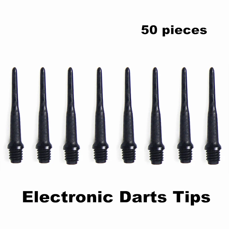 50pcs/set 2BA Groove 25/23mm20mm Nylon Soft Tip Dart Points For Soft