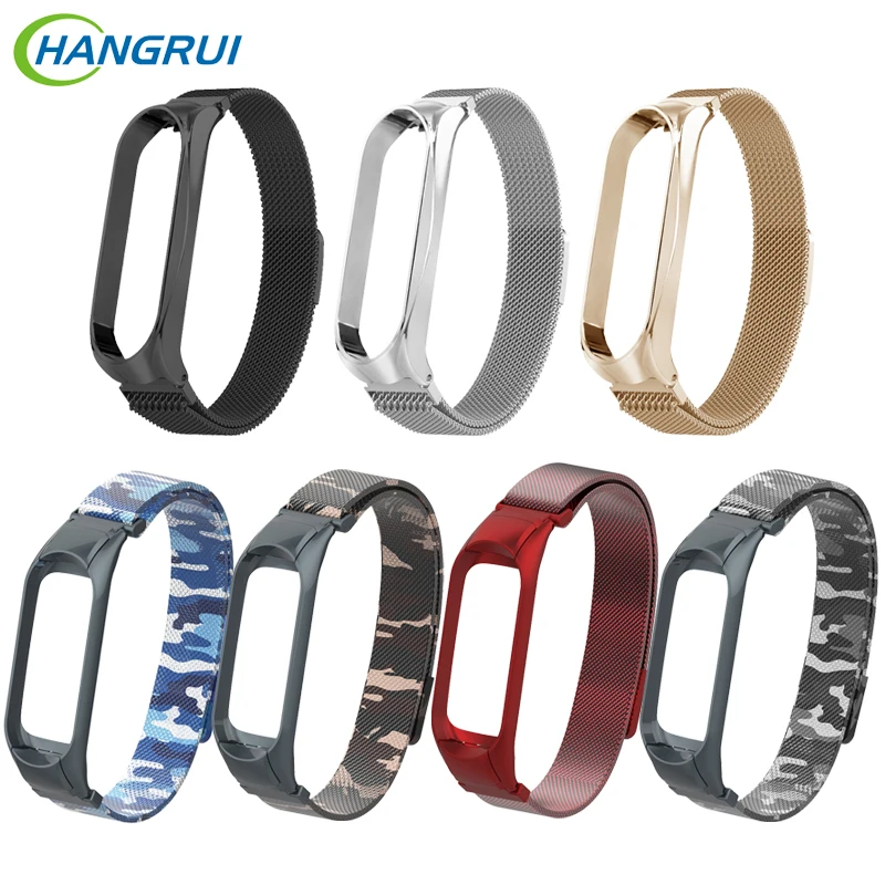 

Mi Band 4 Strap Metal For Xiaomi Mi Band 4 3 Milanese Loop Magnetic Stainless Steel Bracelet Watch Band For Mi Band 3 Miband 4