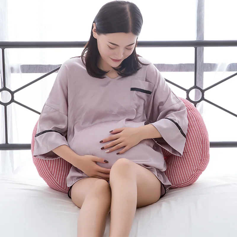 Multifunctional Cotton Maternity Pillow Pregnant U-shaped Pillow Support Waist Stomach Washed Cotton Backrest Cushion Multifunctional Cotton Maternity Pillow Pregnant U-shaped Pillow Support Waist Stomach Washed Cotton Backrest Cushion