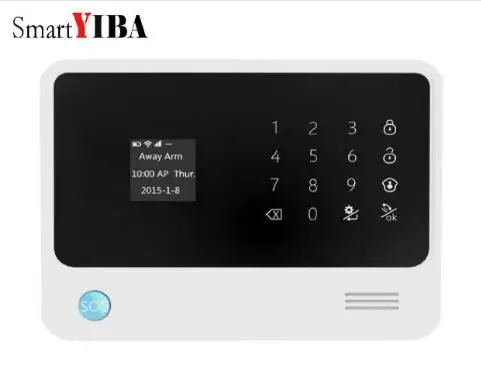Система видеонаблюдения SmartYIBA охранная сигнализация с Wi Fi GSM GPRS датчиком дыма и