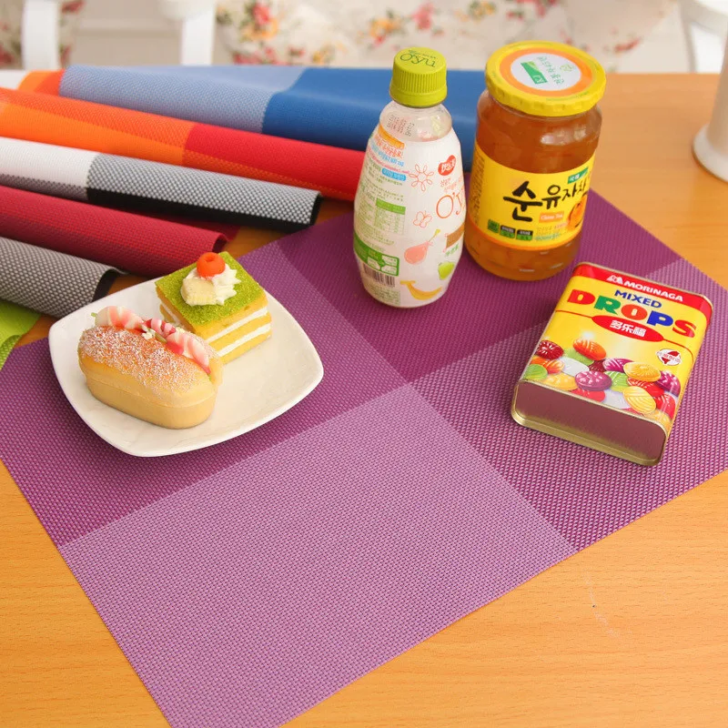Heat Resistant Placemat Fashion PVC Dining Table Mat Disc Pads Bowl Pad