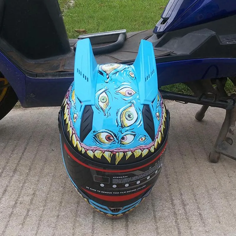 Malushun DOT Полный мотоциклетный шлем Винтажный Зеленый террор capacete мотоциклы мопеды оранжевый шлем