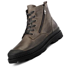 Winter Mens High-Top Ankle Boots Comfortable High Quality Lace Up Male Casual Shoes Plus Velvet Warm Boots Big Size Lx5 Winter Mens High-Top Ankle Boots Comfortable High Quality Lace Up Male Casual Shoes Plus Velvet Warm Boots Big Size Lx5