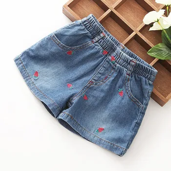 girls soft denim shorts
