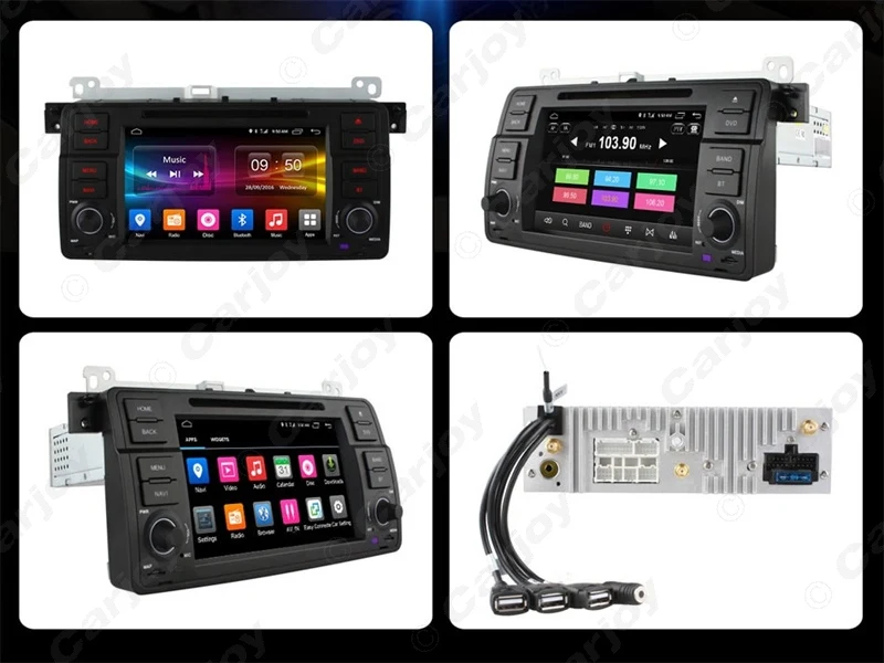 Discount LEEWA 7" Android 6.0 (64bit) DDR3 2G/32G/4G Car DVD GPS Radio Head Unit For BMW 3 Series MG ZT/Rover 75/For BMW 3 Series E46/M3 19
