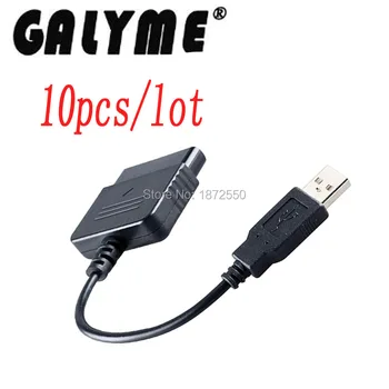 

10pcs/lot New For Sony ps1 PS2 PlayStation Dualshock 2 Joypad GamePad to 3 PS3 PC USB Games Controller Adapter Converter Cable