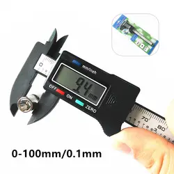 YIKODA 0-100 мм штангенциркуль точность 0,1 мм Датчик суппорты микрометр измерительный инструмент линейка цифровой электронных волокна