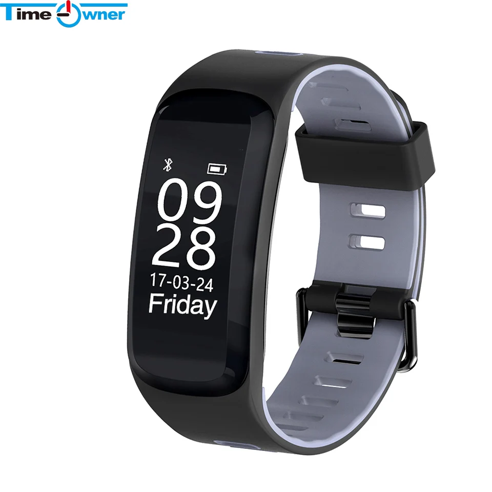 

TimeOwner F4 Smart Bracelet Blood Pressure Heart Rate Monitor Multi Sport Mode Smrt Band GPS Movement Trajectory Fitness Tracker