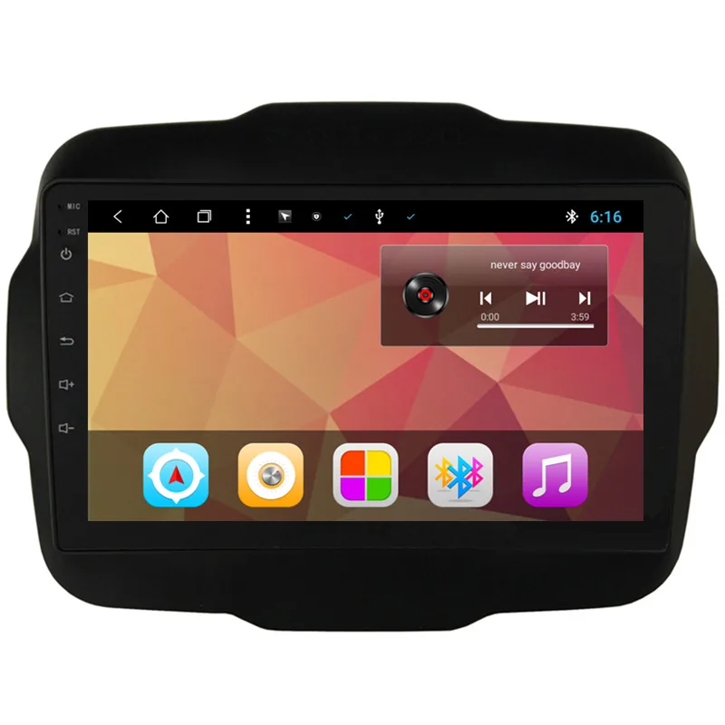 Best 9" Android Car Multimedia Stereo Radio Audio DVD GPS Navigation Sat Nav Head Unit for Jeep Renegade 2015 2016 2017 2018 1