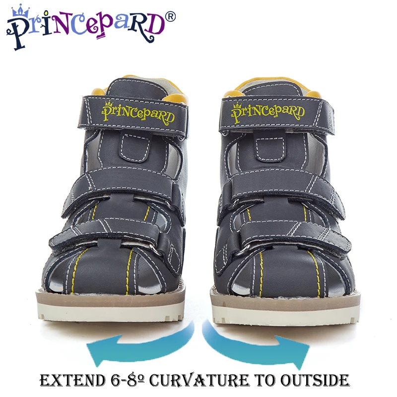 

Princepard 2019 new summer counter last orthopedic shoes for boys extend 6-8º curvature to outside orthopedic sandals for kids