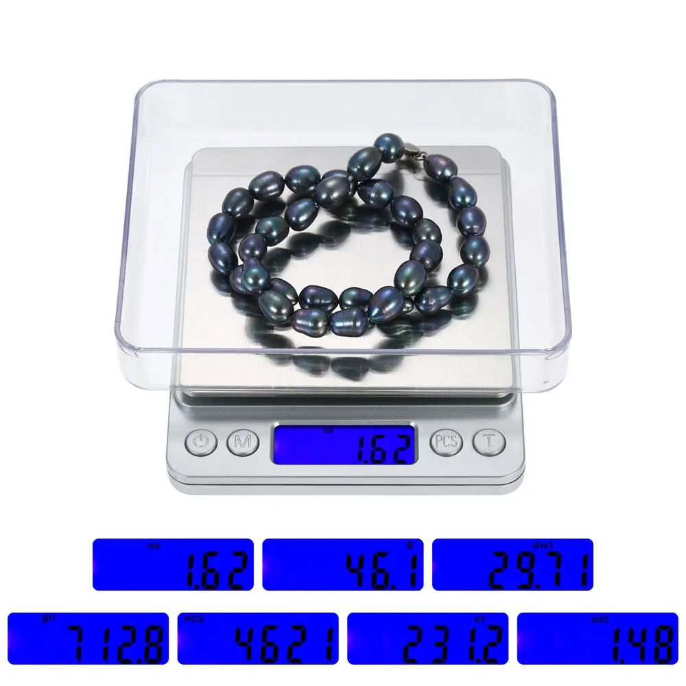 

Kitchen Scale Mini Electric Jewelry Food Kitchen Scale with Two Trays Pocket Scale 500g or 3000g