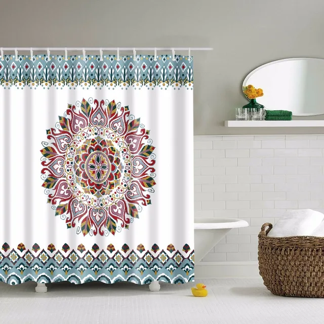 Lfh 180x180cm Mandala Bohemian Shower Curtain Bathroom Lfh 180x180cm Mandala Bohemian Shower Curtain Bathroom Curtains Fabric Set With Hooks Hippie Boho