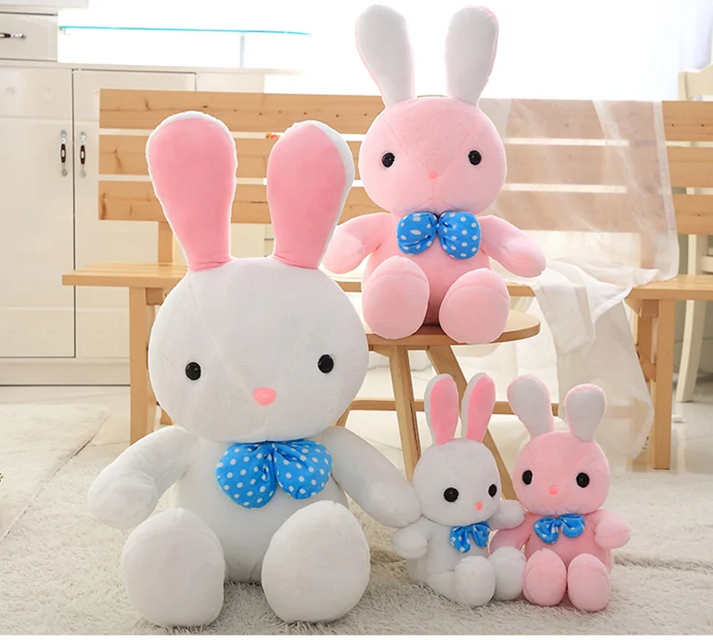 2018 ведущих узел прекрасный кролик плюшевые куклы и мягкие игрушки подарок на день рождения для детей кровать украшения Мягкая кукла 40/ 60 см