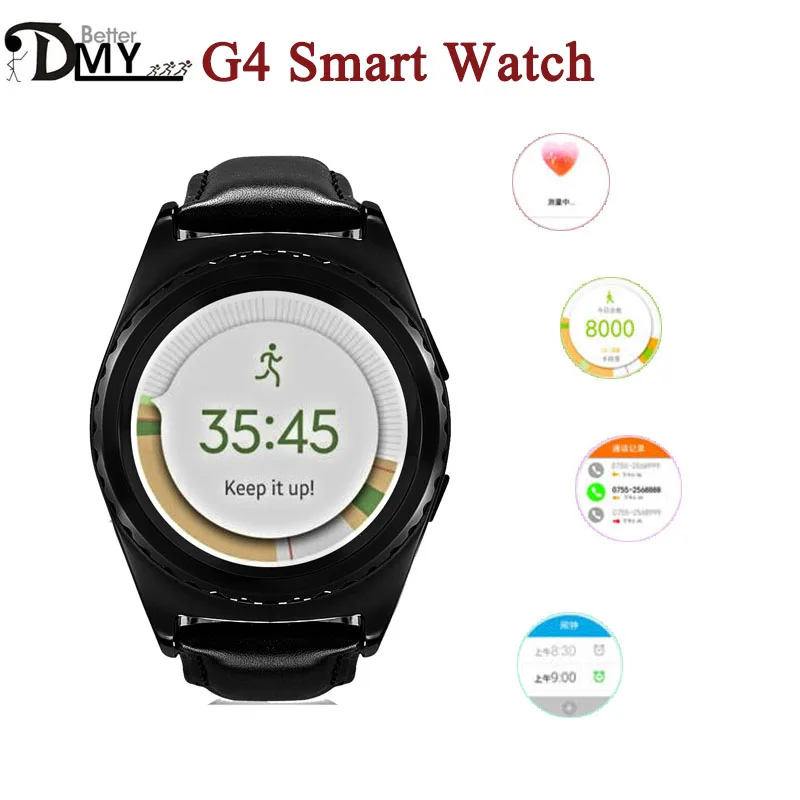 2016 New NO 1 G4 MTK6261A 1 2 Inch Round IPS Screen Smart Watch Support Anti